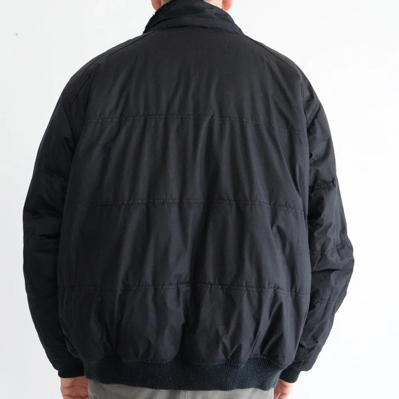 Vintage Route 66 Black Zip Up  Bomber Winter Coat Size Large - Picture 3 of 14